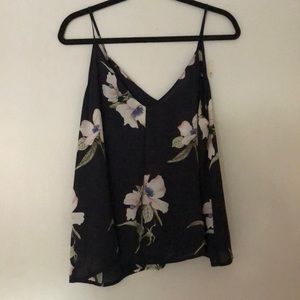 Floral flowy tank